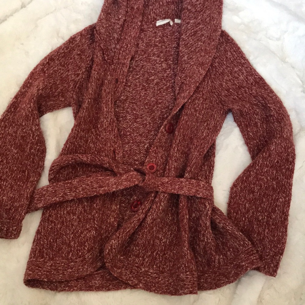 Anthropologie Orange Sweater